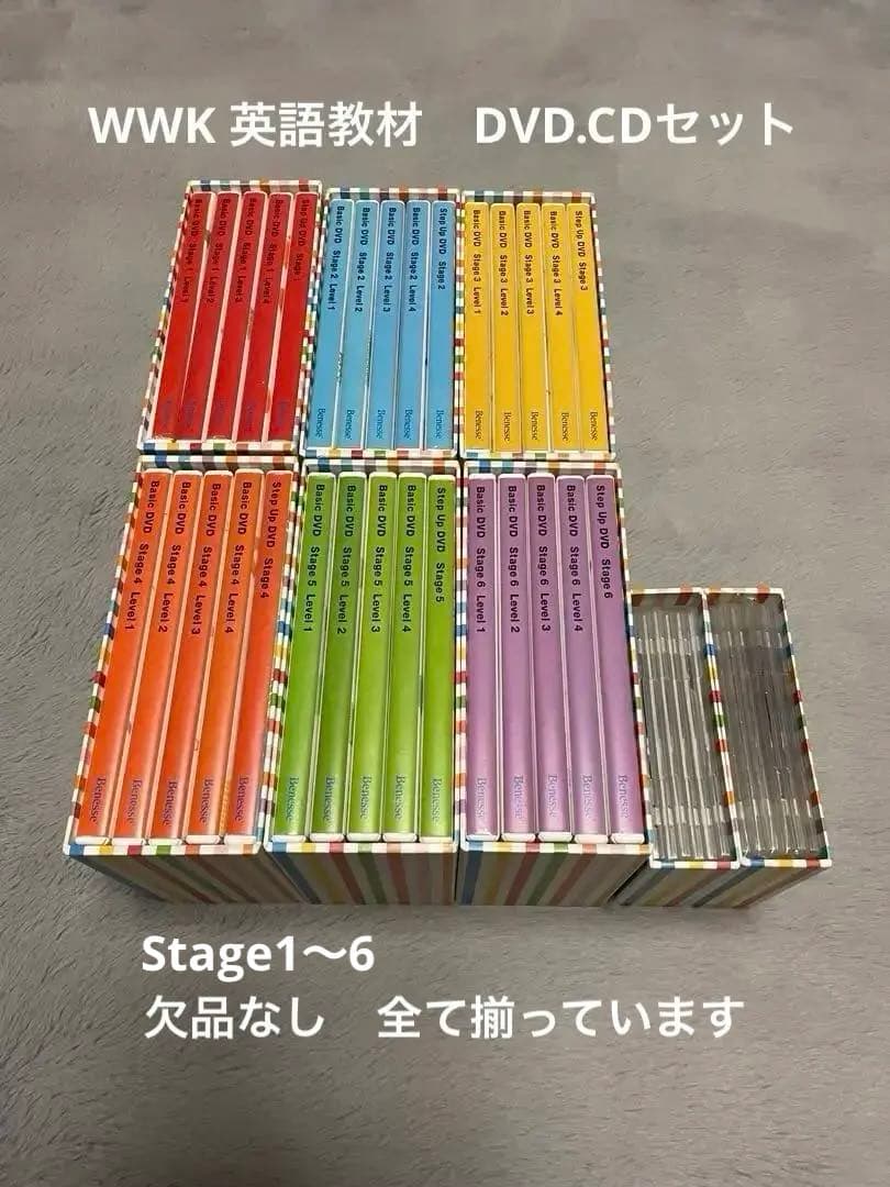 ベネッセ ワールドワイドキッズ　WWK 英語知育教材DVD CDセット