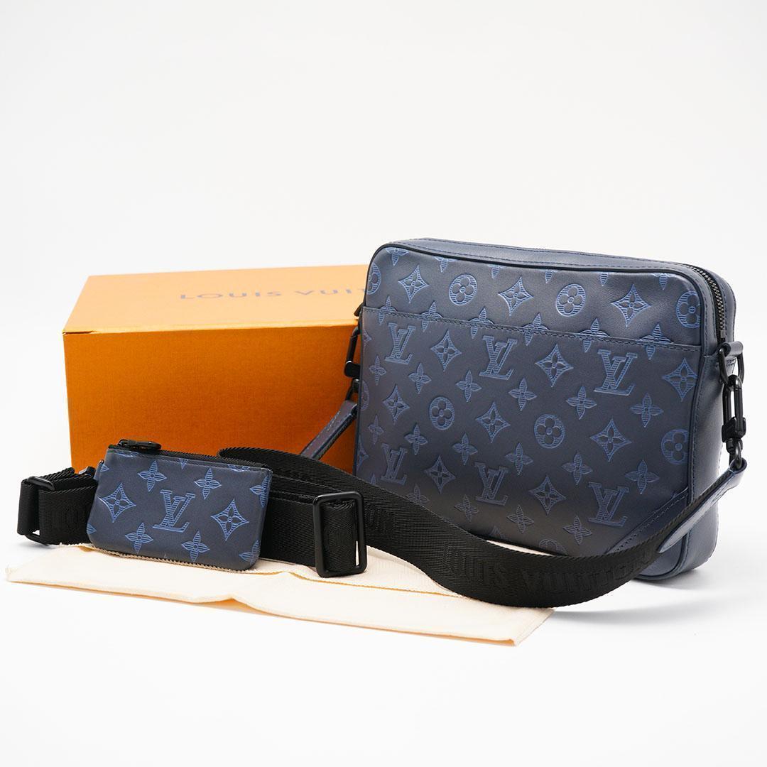【極美品】ルイヴィトン モノグラムシャドウ デュオ メッセンジャー M45730