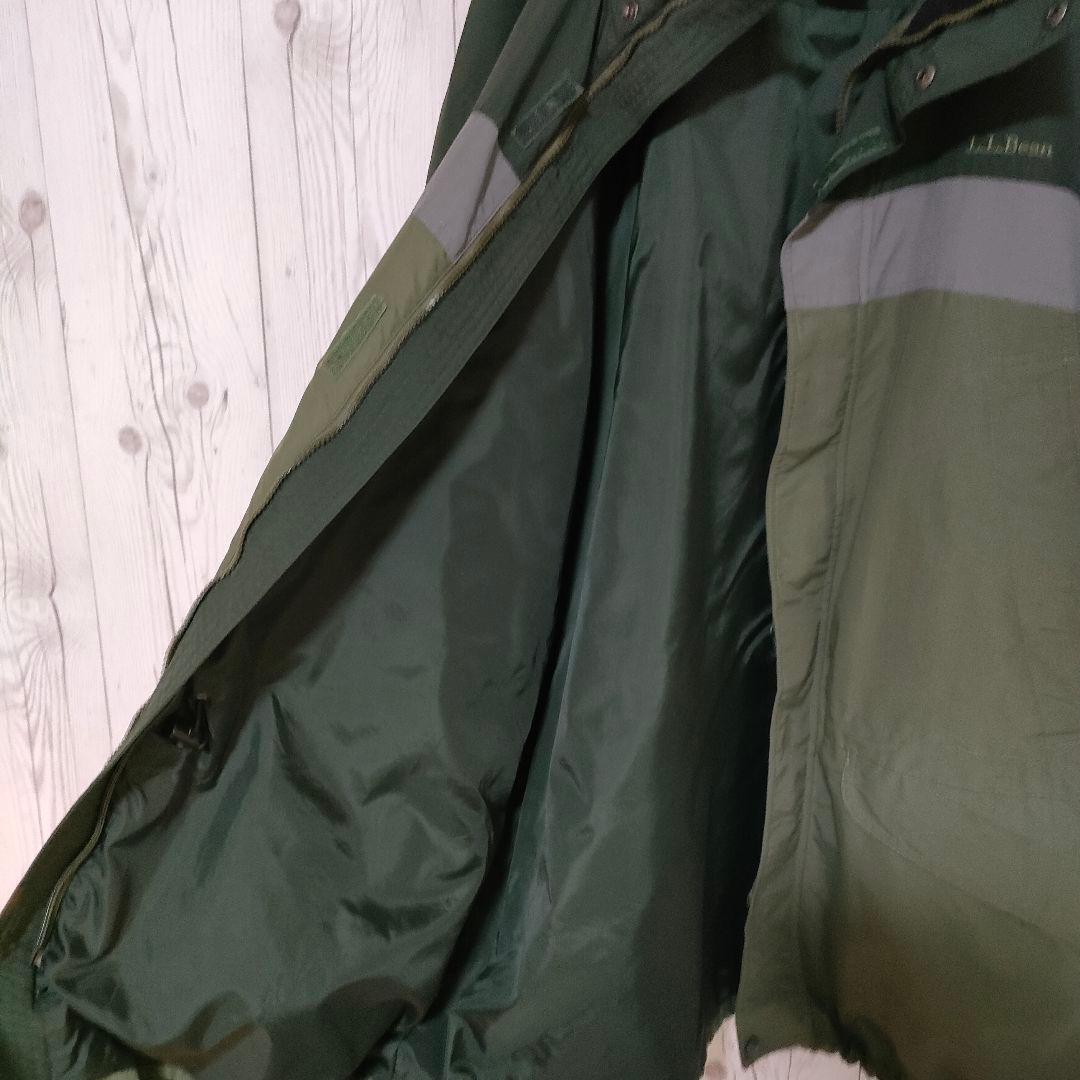 エルエルビーン マウンテンパーカー ナイロンジャケット 刺繍ロゴ XL 緑