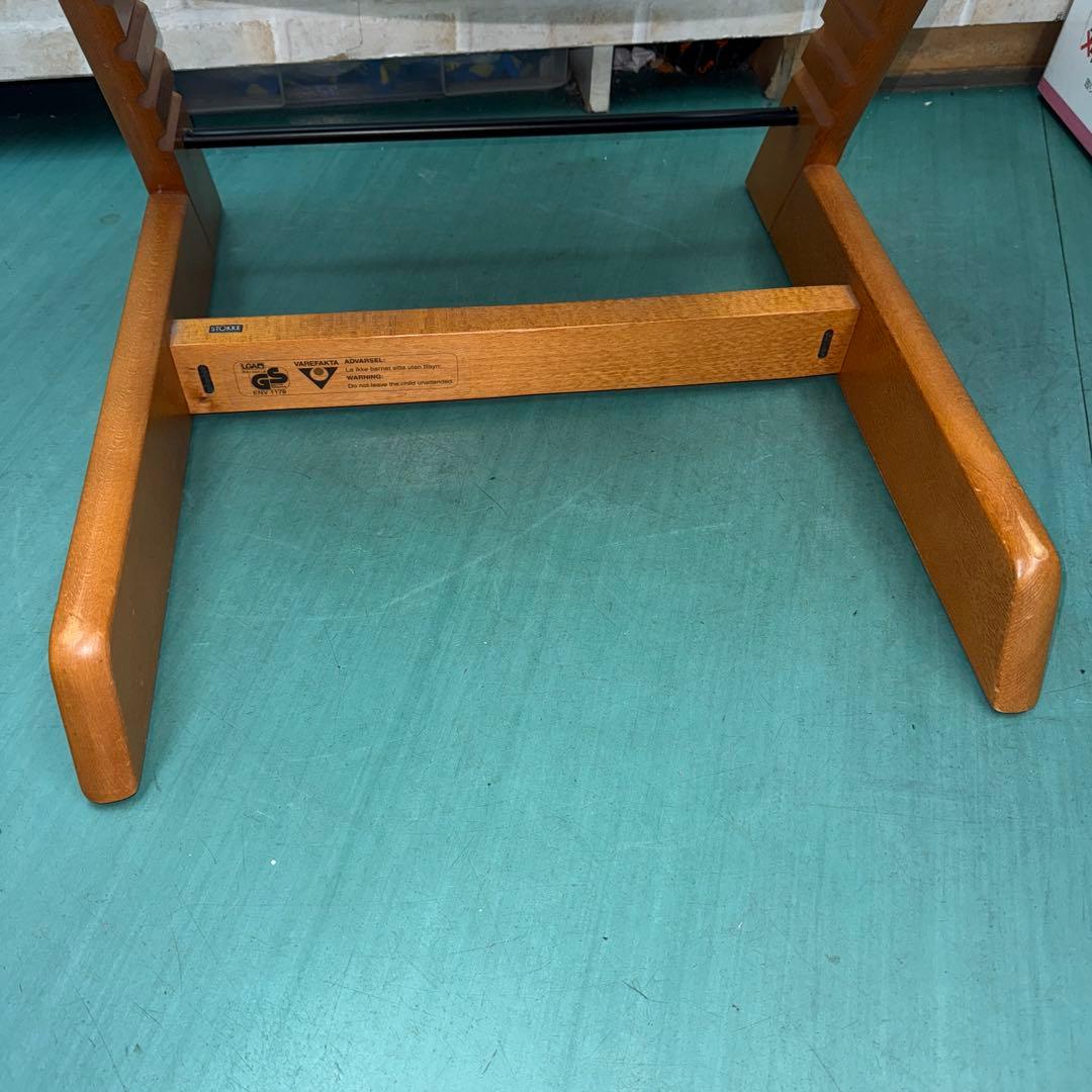 ストッケ　トリップトラップ　旧型　ガード付き　木製　チェア