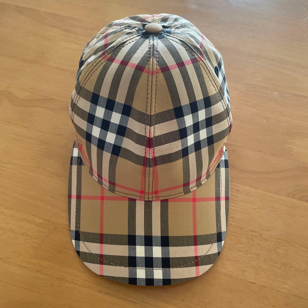 バーバリー チェック柄 ベースボールキャップ