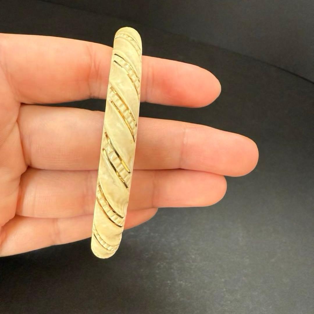 極上　バングル　刻印585? 天然素材 骨董　美術品　アンティーク
