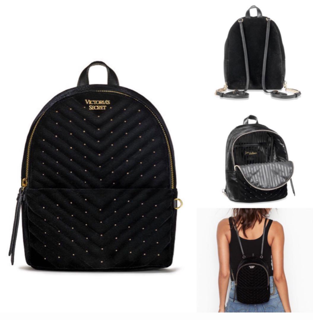 Victoria’s Secret Velvet Stud Backpack