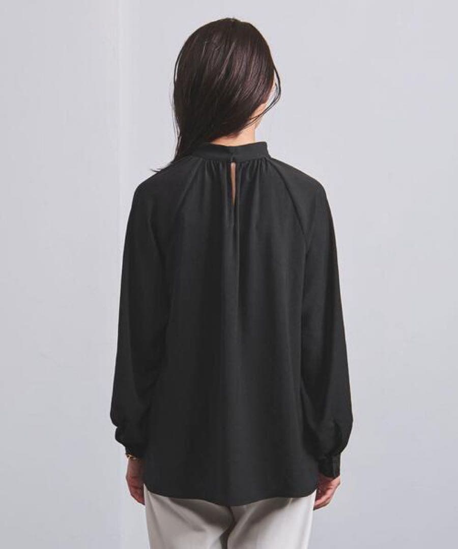 新品★ 手洗可 ギャザー長袖ブラウス 白UNITED ARROWS ¥17600