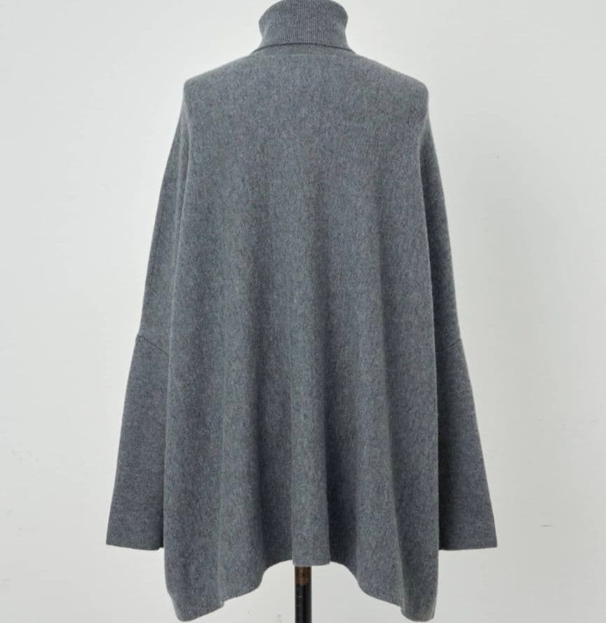 BEARDSLEY ビアズリー タートルビッグニット ショート 現行 グレー F