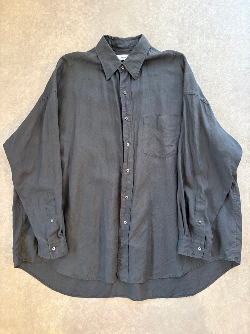 Graphpaper リネンオーバーサイズシャツ　グラフペーパー