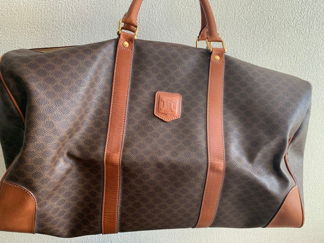 セリーヌ　2way ボストンバッグ　マカダム　トリオンフ