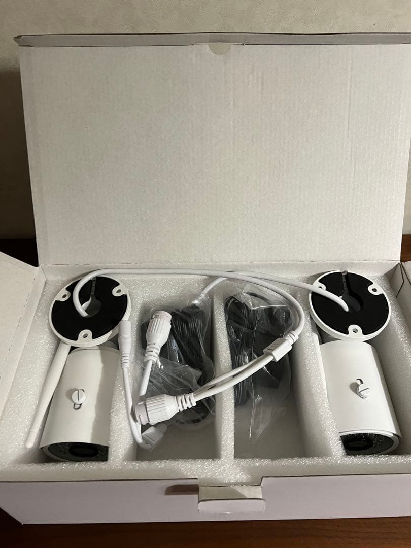 [JENNOV] 防犯カメラ ワイヤレス 2台セット モニター付き　未使用品