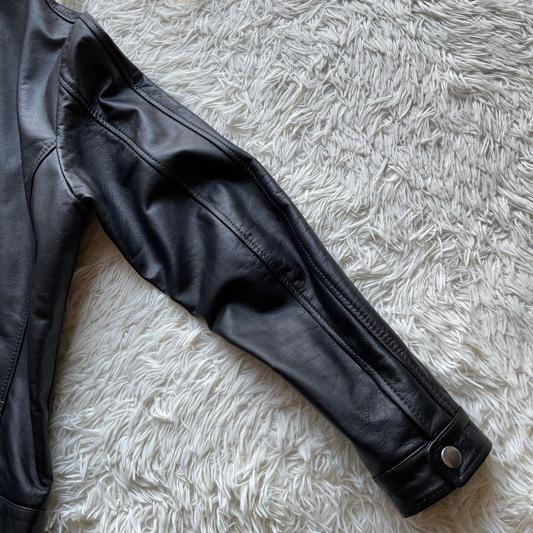 美品✨DIESEL レザージャケット　シングルライダース　ブラック