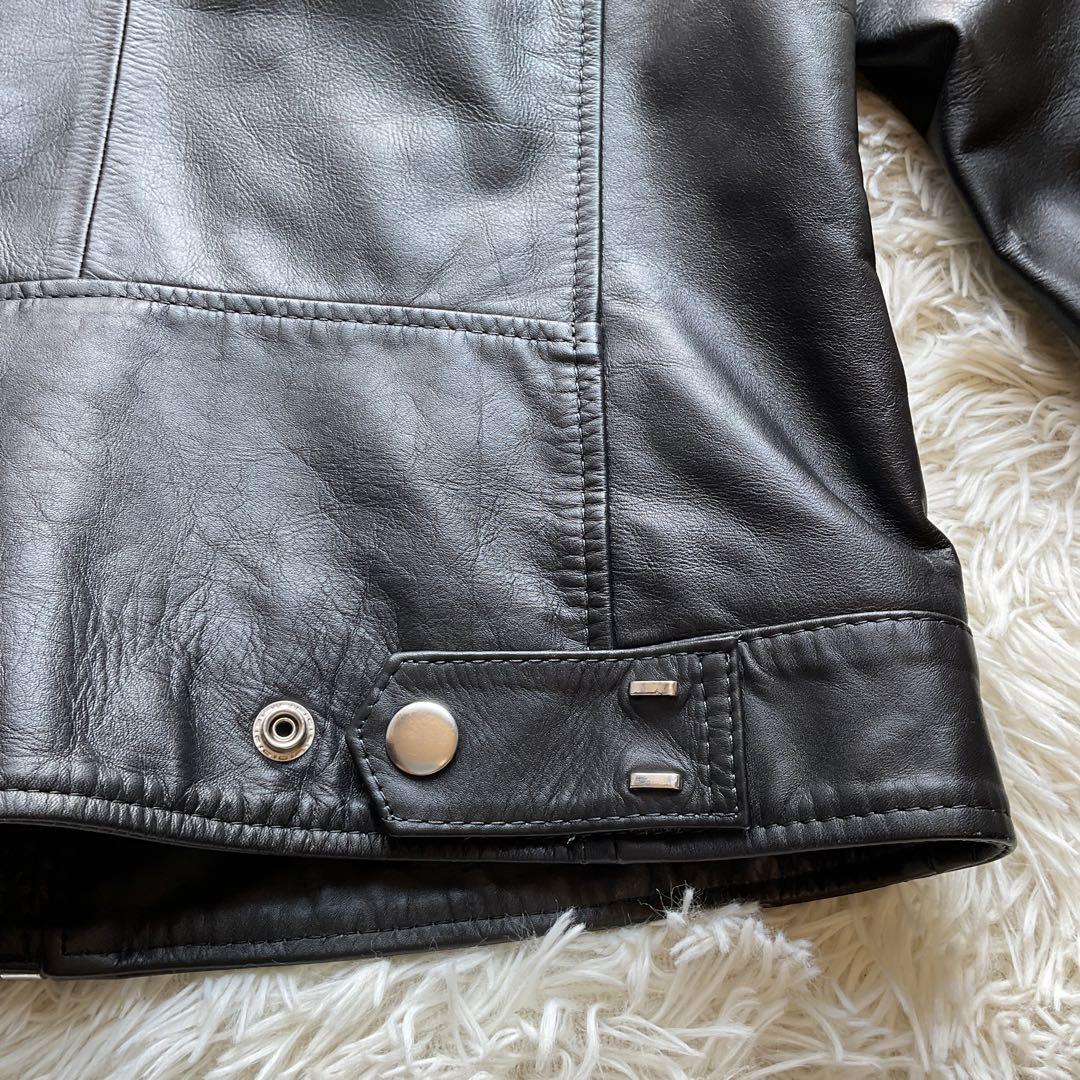 美品✨DIESEL レザージャケット　シングルライダース　ブラック