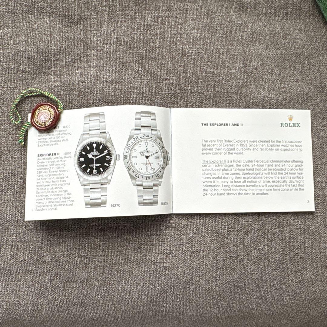 ROLEX EXPLORER 緑色レザー木製ケース