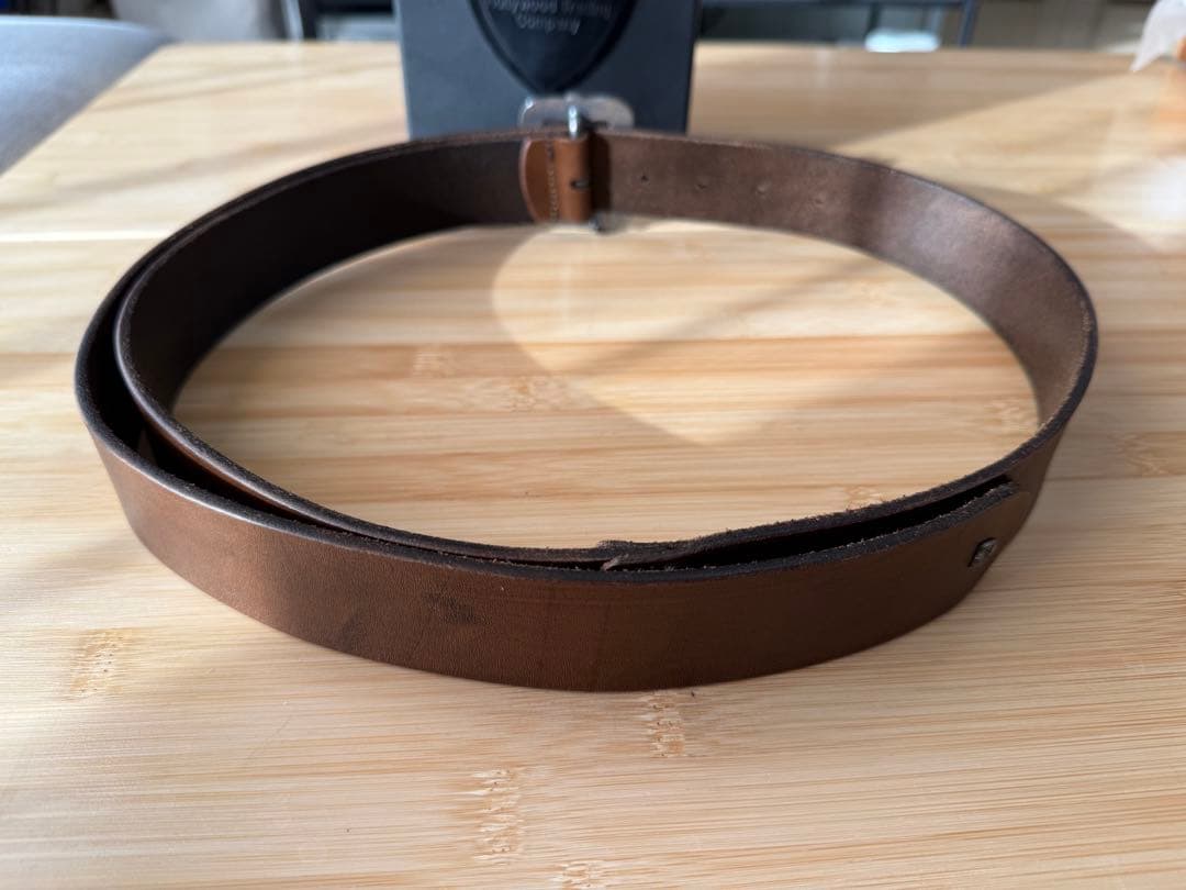 マリオ 　⭐️ブラックストーンネイティブバックル⭐️ブラウンレザー⭐️32/80