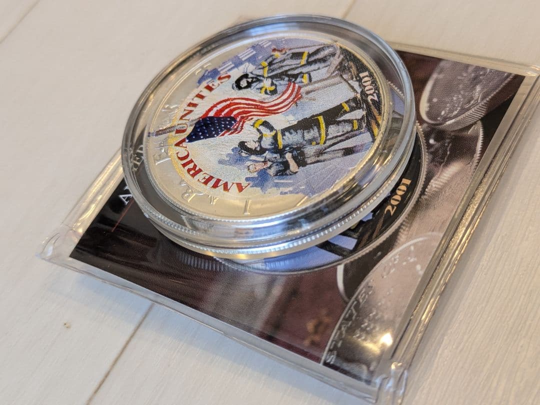 2001年 1オンス アメリカン シルバー イーグルアメリカンヒーローズ銀製