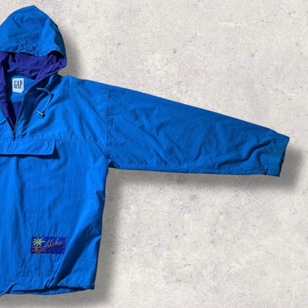 あだち古着90s OLD GAP オールドギャップナイロンアノラックパーカ