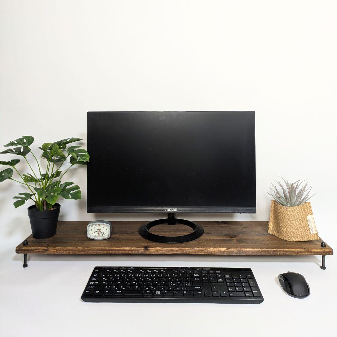 ヴィンテージ風モニター台　オーダーは事前に相談を　ナチュラル　木目