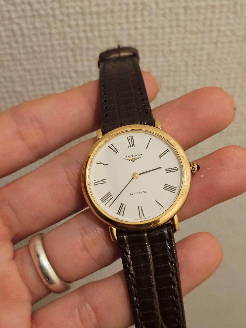 LONGINES ロンジン 自動巻 メンズ 白文字盤