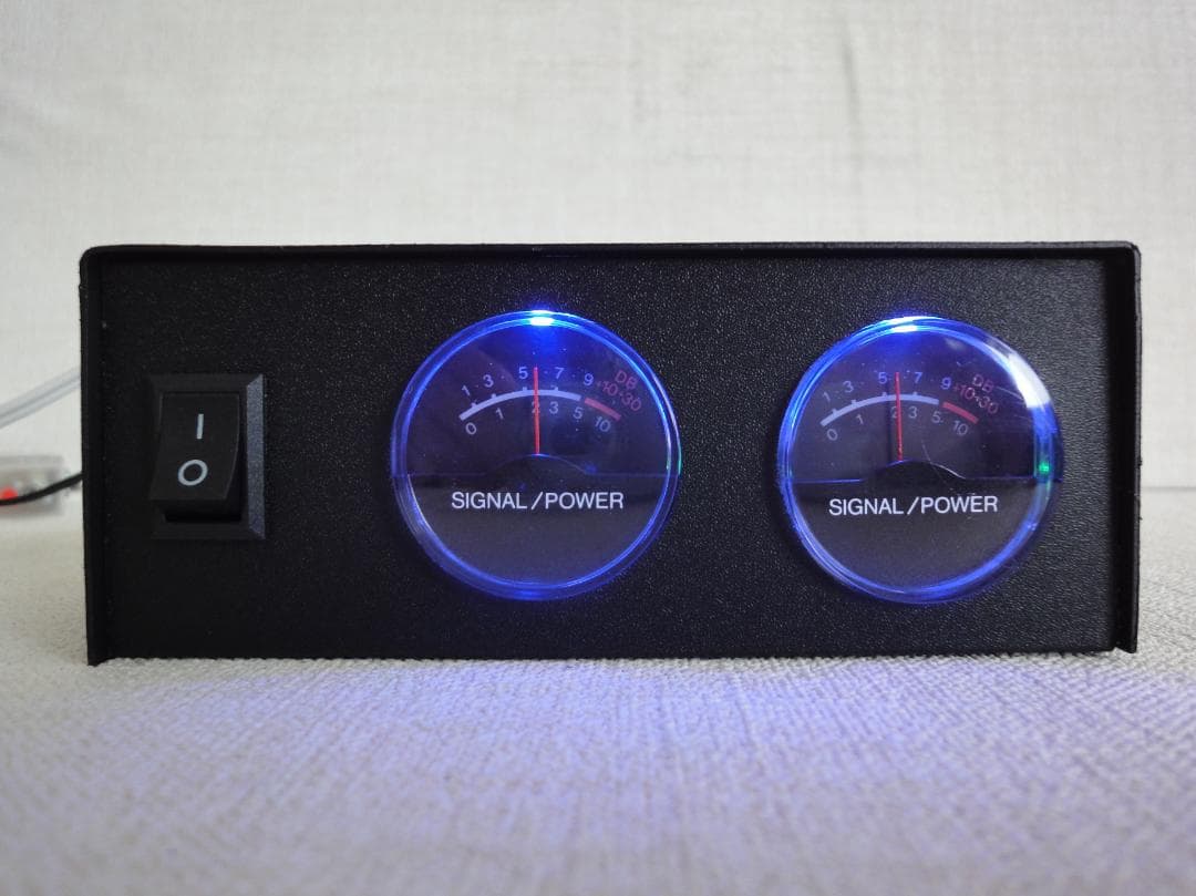 自作ステレオVUメーター221号機　（丸型未使用品）