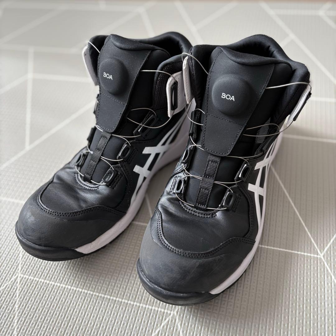 アシックス 安全靴 BOA ウィンジョブ ハイカット CP304 ブラック