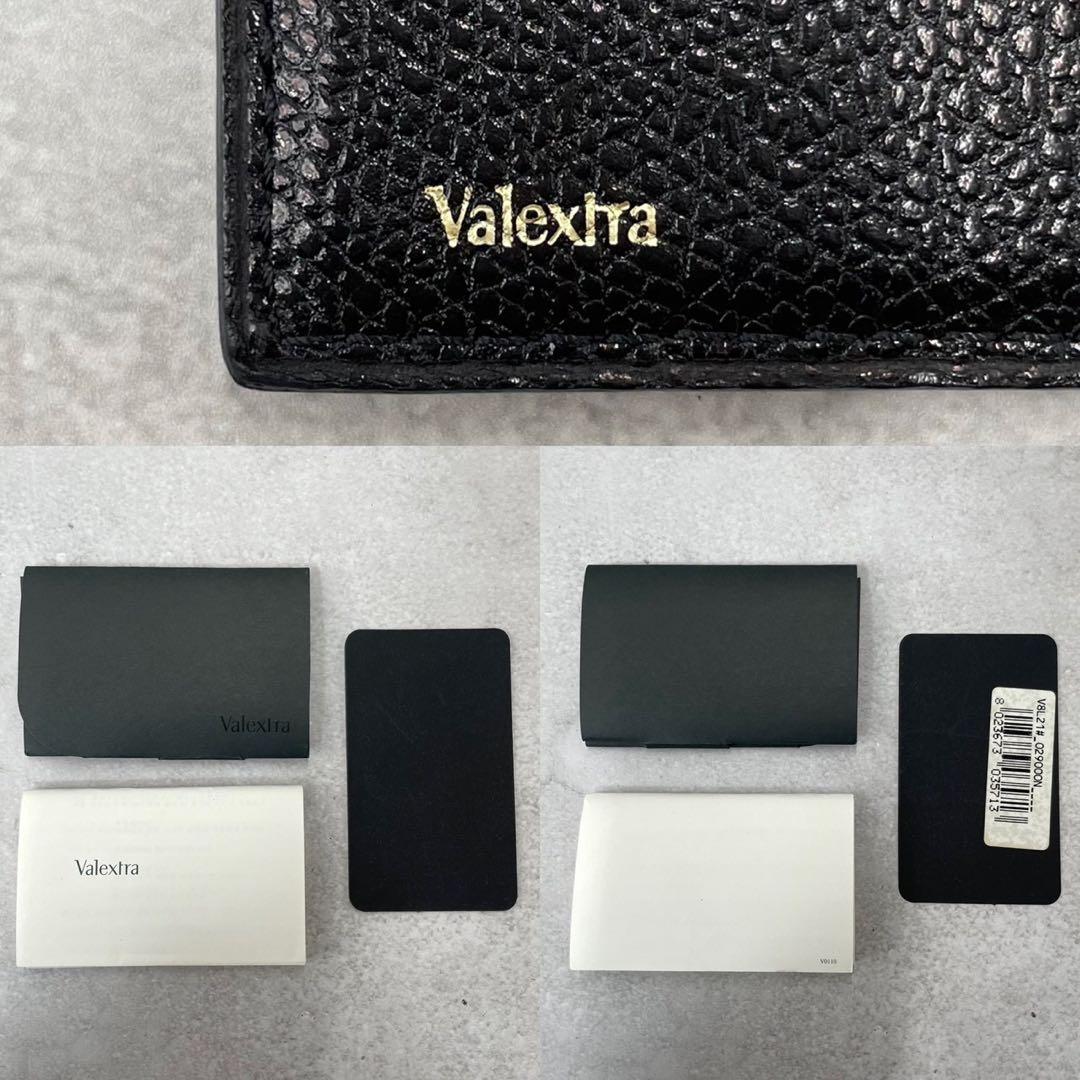 未使用品◎ヴァレクストラ　ヴァーティカル12 二つ折り長財布　札入れ　付属品完備