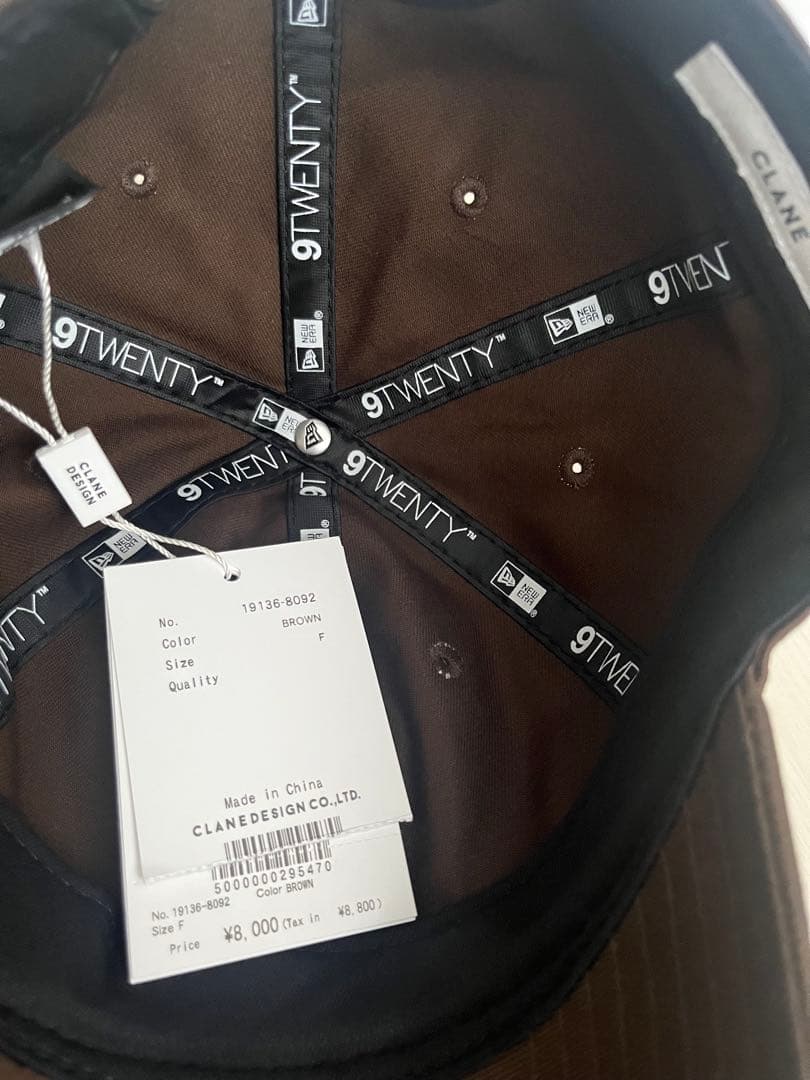 CLANE × New Era 9TWENTY キャップ ブラウン