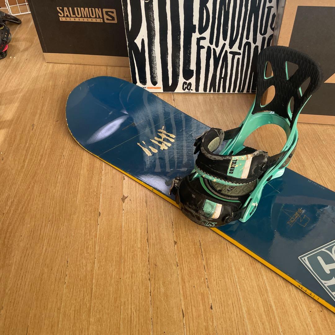 BURTON　バートン　バインディング付きスノーボードセット　ジブ・グラトリ◎