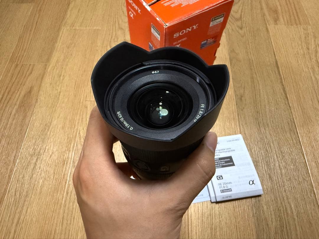 レンズ(単焦点) Sony SEL20F18G FE 20mm F1.8 G