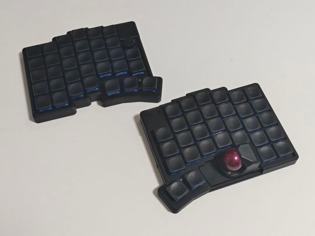 Glove65tb 完成品 低背トラボ ロープロファイル 無線接続 ブラック