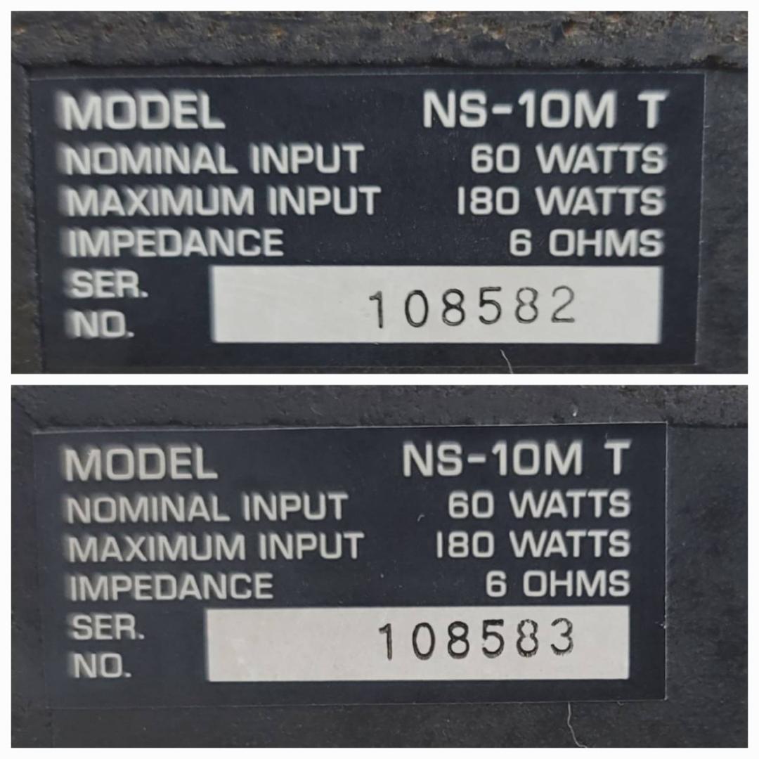 【良品】ヤマハ YAMAHA スピーカーペア NS-10MT