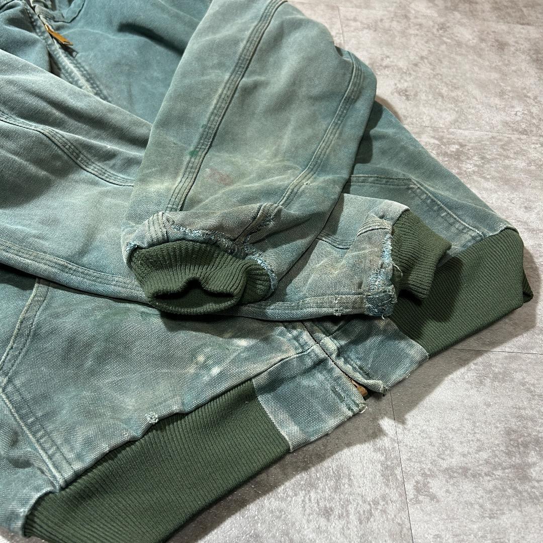 80-90s 星タグ USA製 グリーン カーハート アクティブジャケット