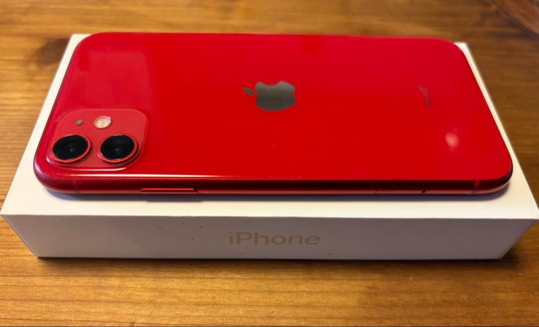 訳あり iPhone11 64g SIMフリー RED バッテリー82%