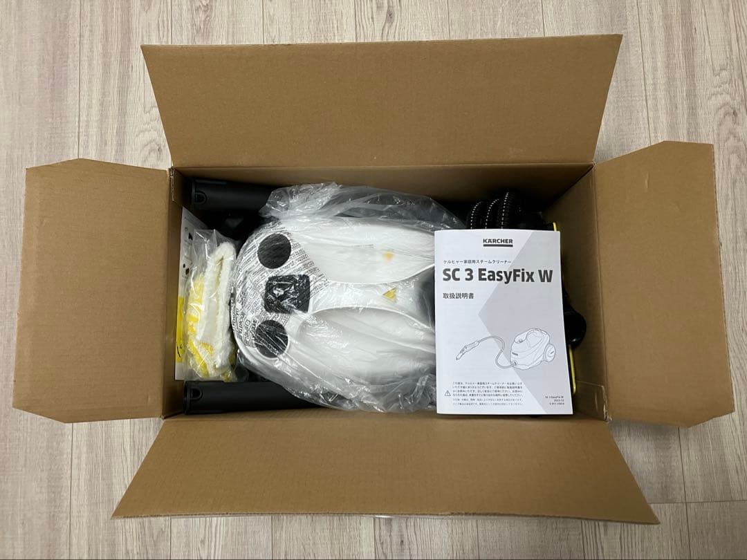 【美品1回のみ使用】ケルヒャー スチームクリーナー sc3 easyfix W