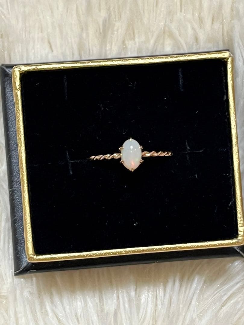 ete エテ　K10 PG オパール　ツイストリング　 9号