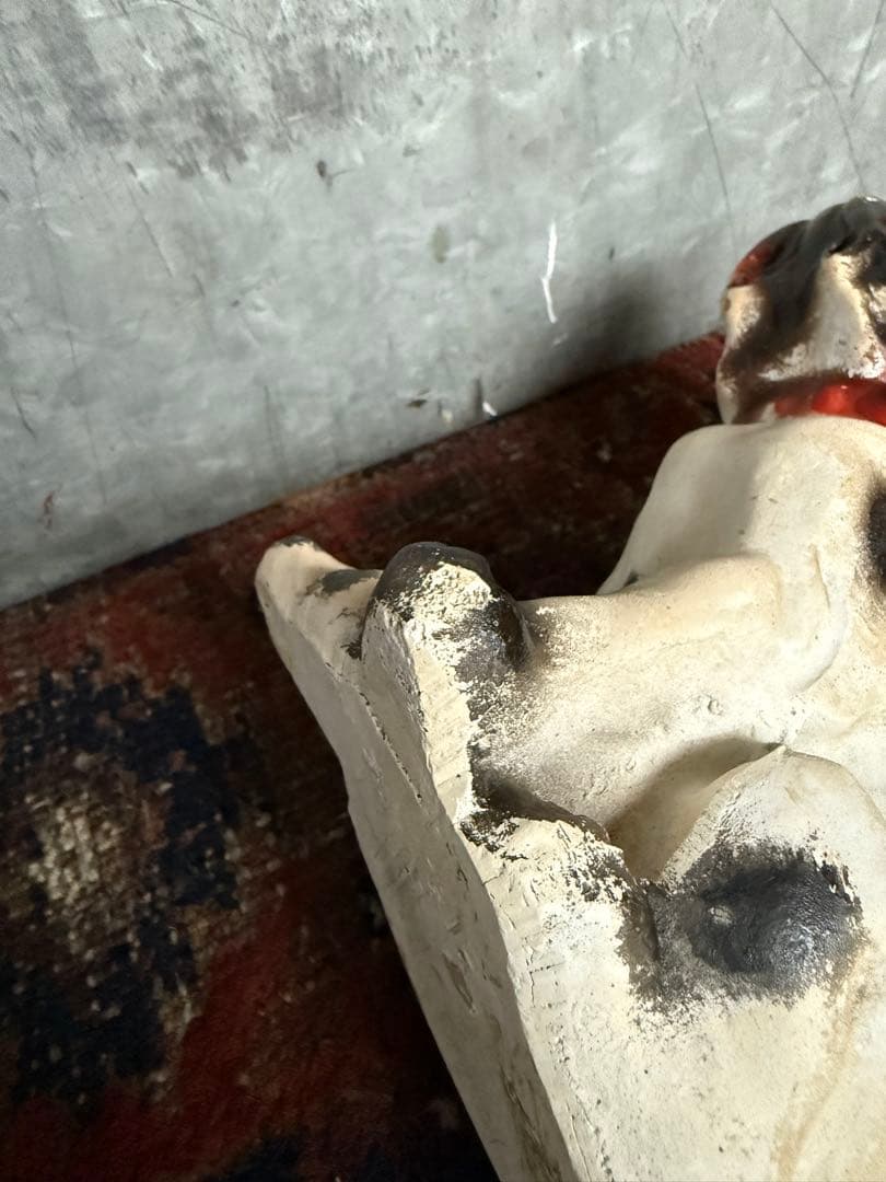 アンティーク雑貨 Vintage Chalkware Bulldog