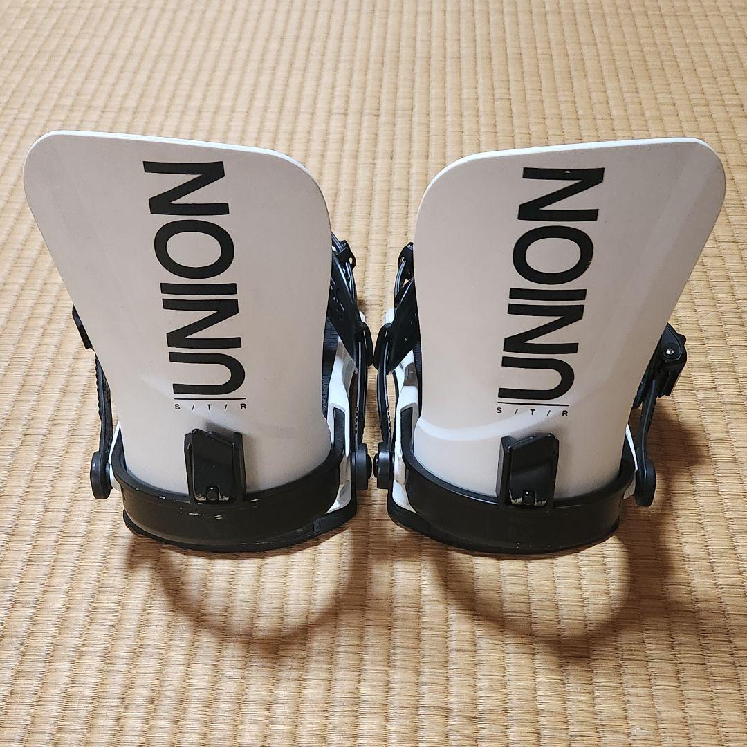 UNION スノーボードビンディング ホワイト/ブラック　〈メンズ〉