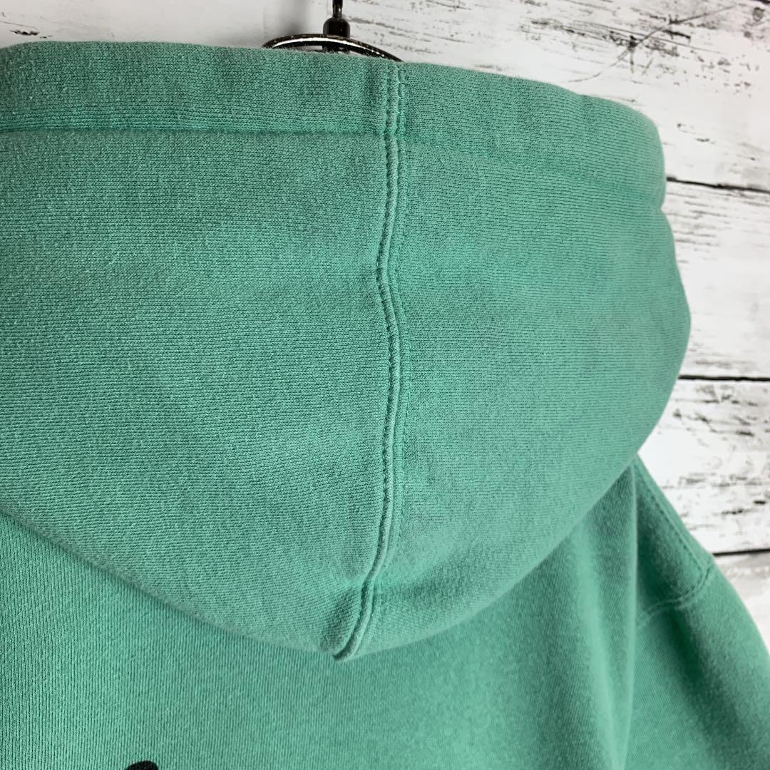 【即完モデル‼︎】【USA製】STUSSY◎緑黒 パーカー C715