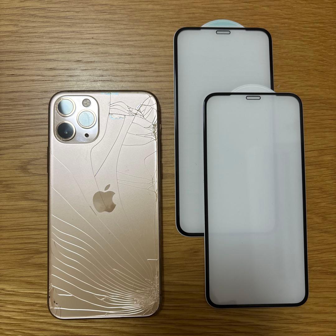 iPhone11 pro ゴールド ※背面ヒビ割れ