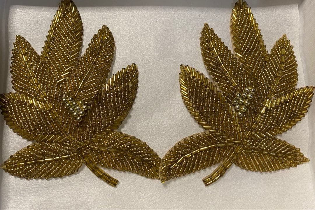 fumie tanaka ゴールド　ビーズ　ヘアピン