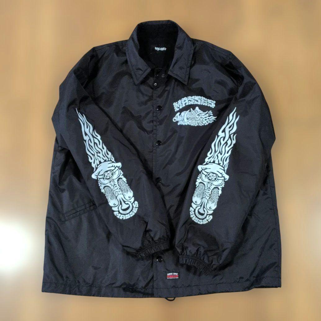 PORKCHOP x MASSES ナイロンジャケット コーチジャケット L 黒