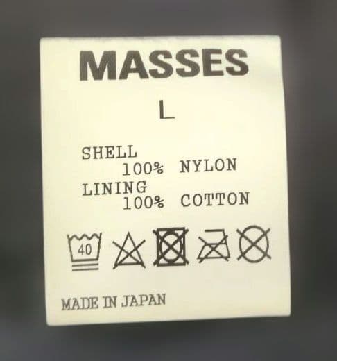 PORKCHOP x MASSES ナイロンジャケット コーチジャケット L 黒