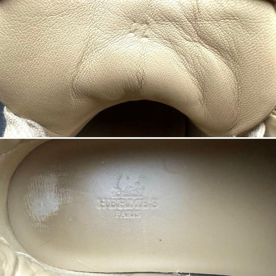 【極美品】エルメス フリー スニーカー メンズ 総柄 Hロゴ サイズ27cm相当