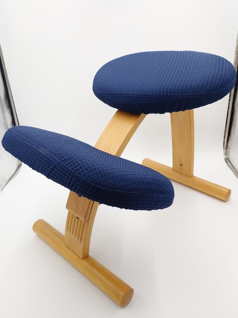 バランスイージー バランスチェア ネイビー サカモトハウス　カバー付き