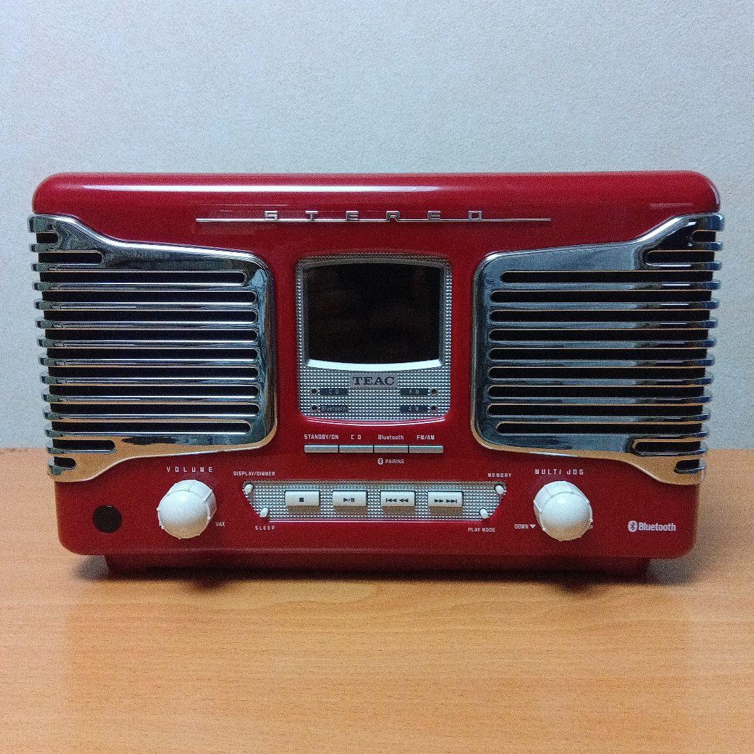 【ジャンク】TEAC Bluetooth CDラジオ リモコン 外箱あり。
