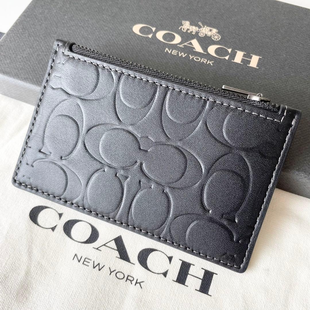 【新品】COACH メンズ ジップ カード ケース  財布の代わりに❤︎
