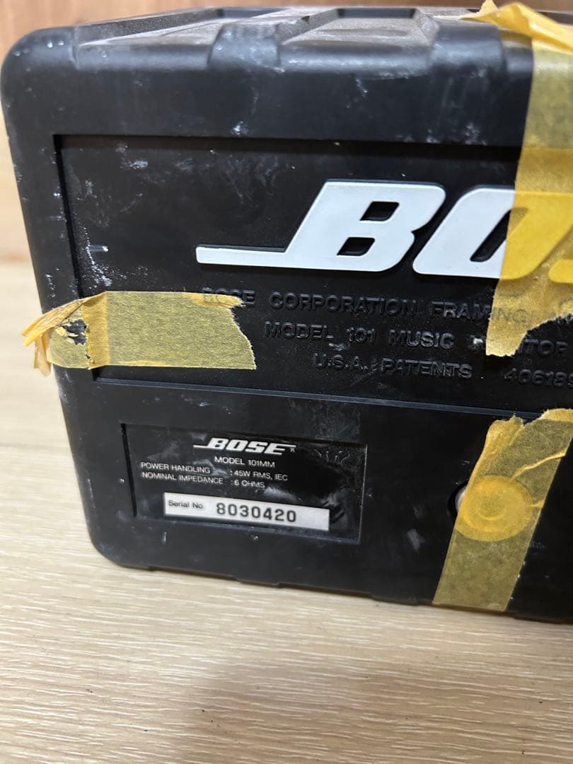 中古品 BOSE スピーカー4個セット 101MM 本体のみ