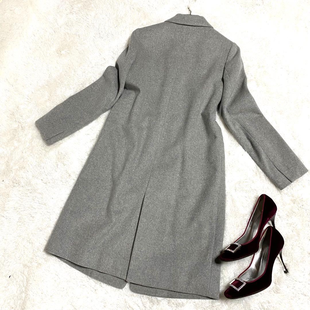 【超美品】Spick＆Span 36サイズ　ピーコート　ロングコート　グレー