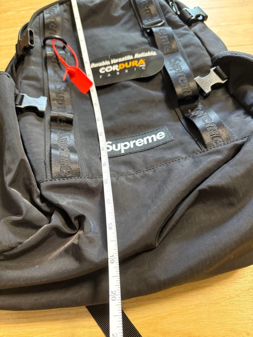 Supreme ブラック リュック・バック