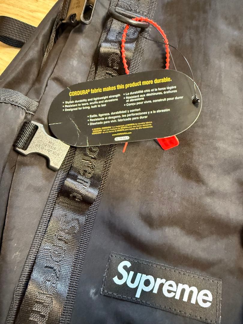 Supreme ブラック リュック・バック