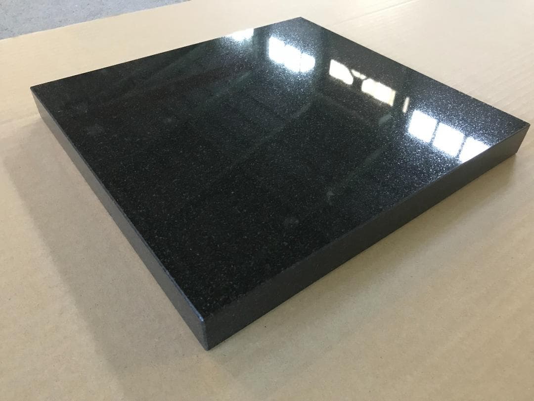 高級 天然黒御影石 オーディオボード●300×300×25●5面磨き●送料無料