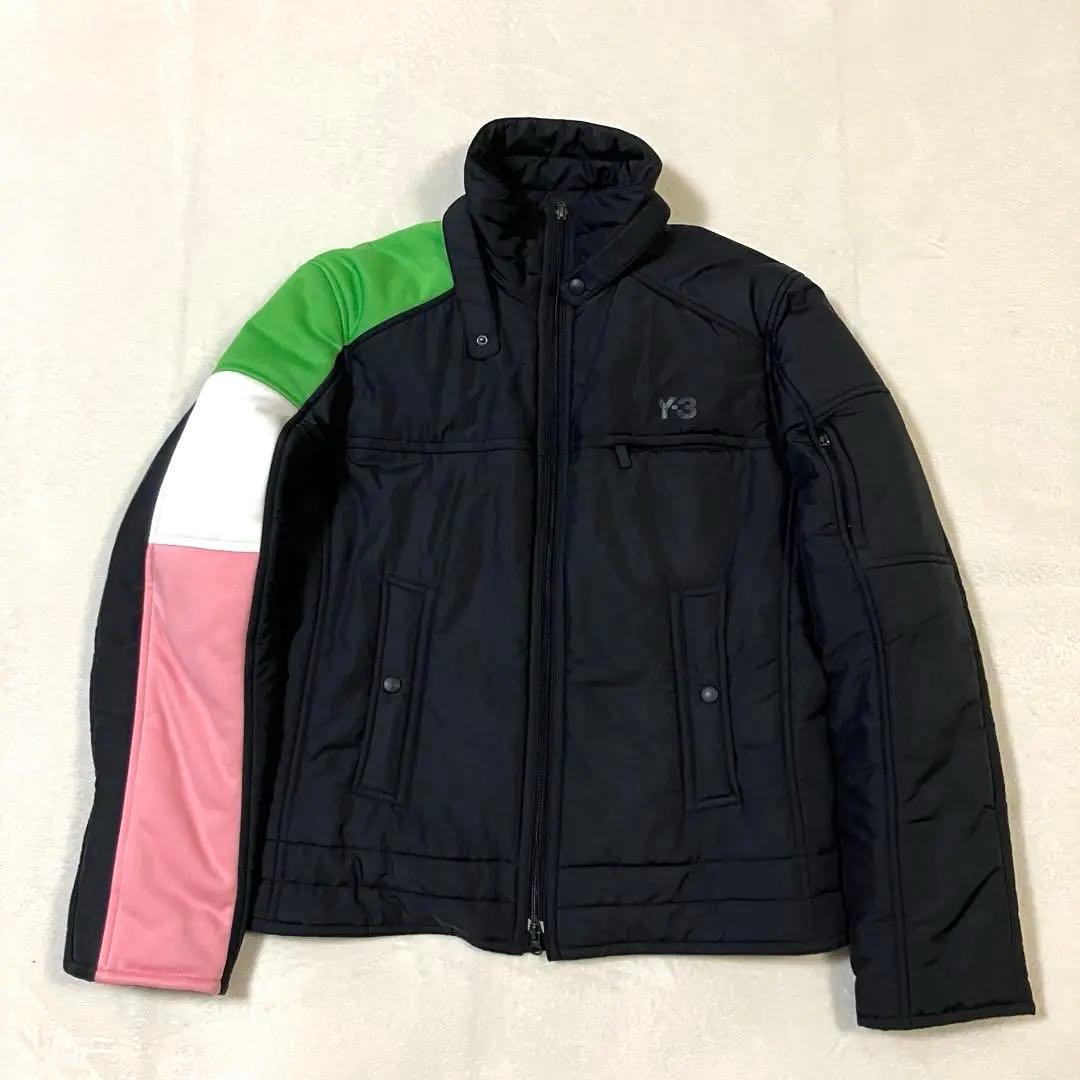 【希少】Y-3 中綿 ブルゾン パテッドジャケット ブラック フルジップ M