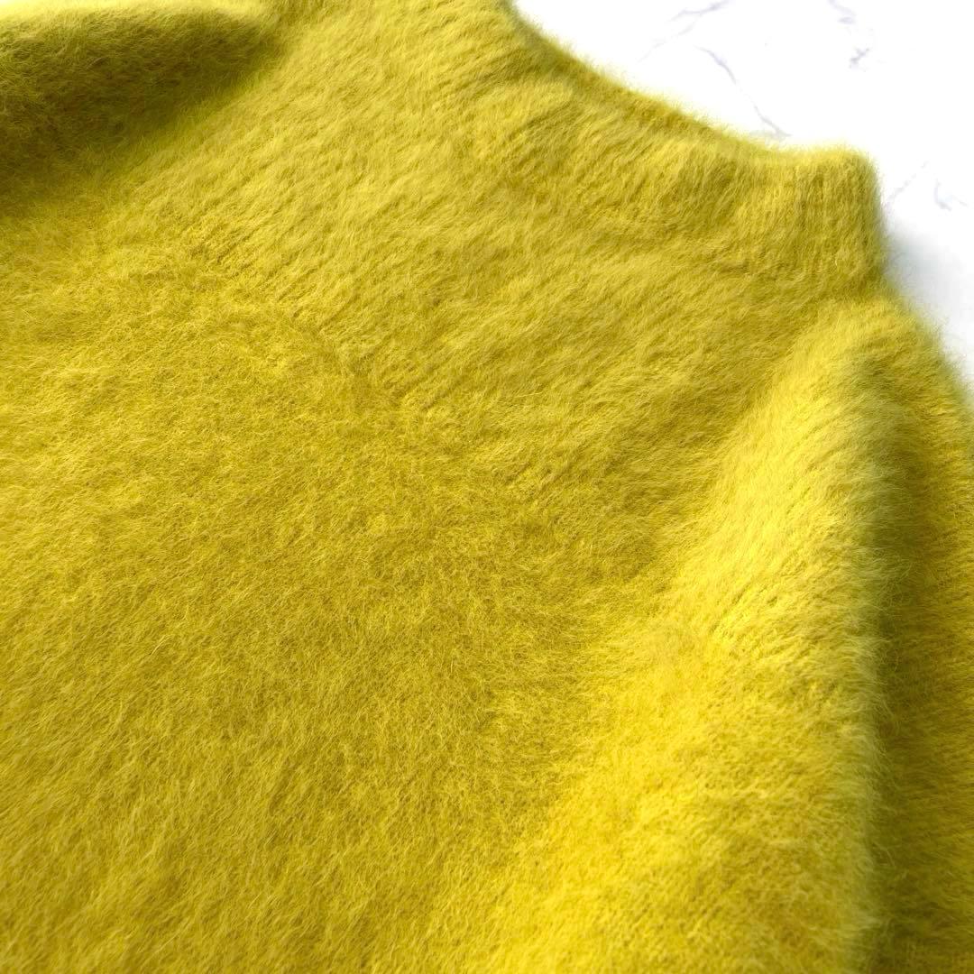 Jines フォックスカシミヤハイネックバックスリットニット 定価20,900円